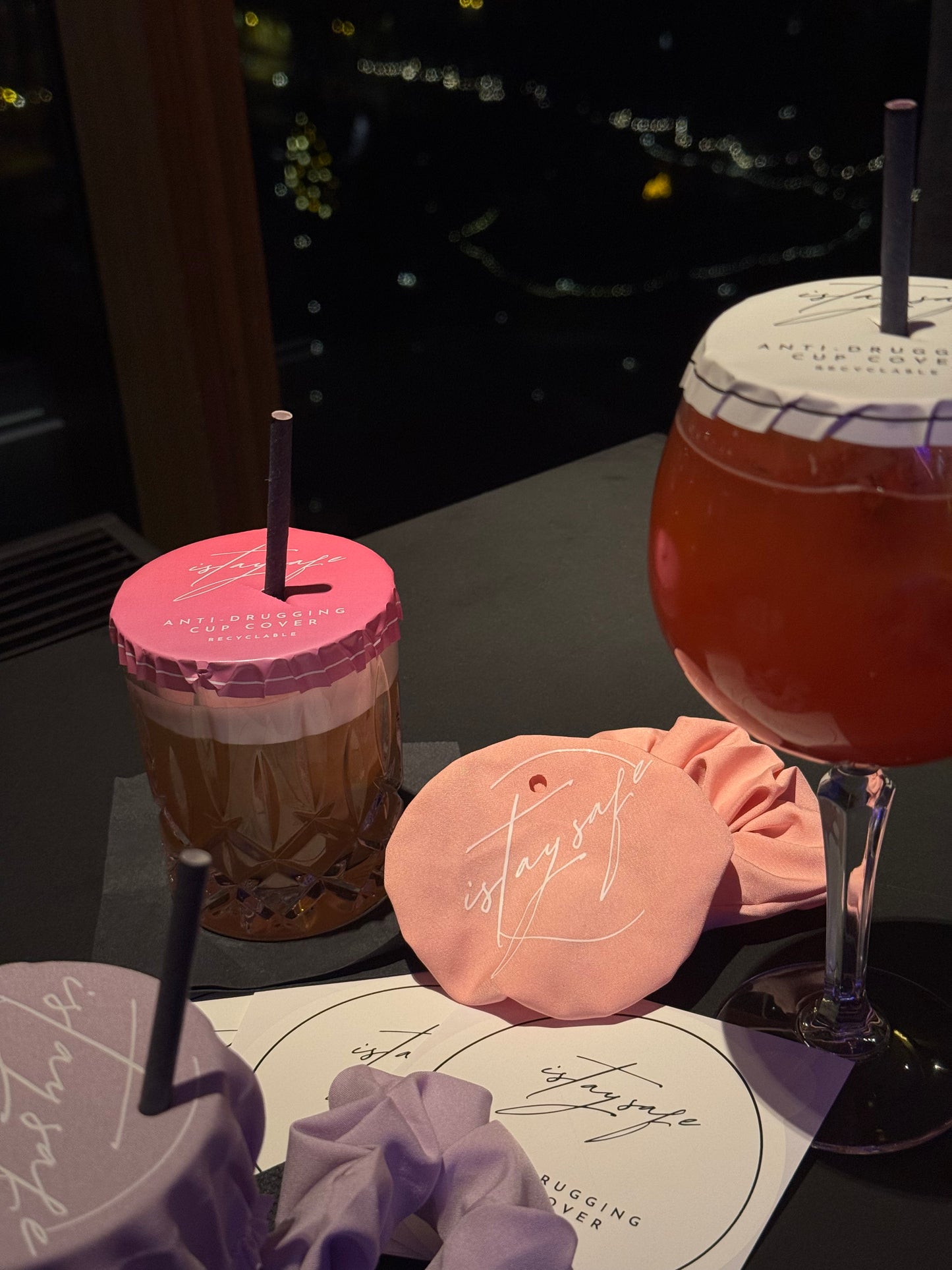 ISTAYSAFE Disposable Anti-Drugging Drink Cover white (bundle - 25 pcs.)