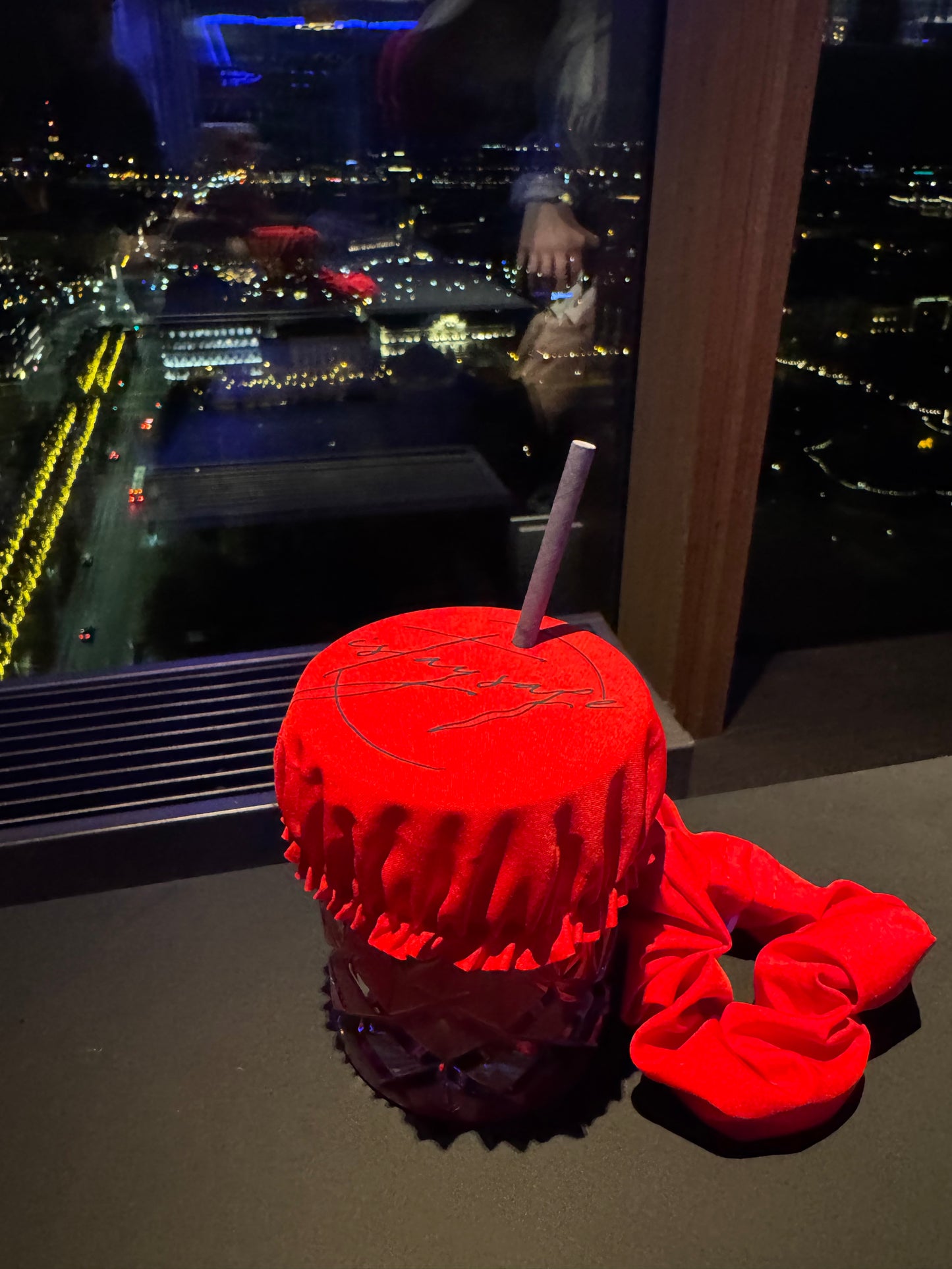 ISTAYSAFE Scrunchie red