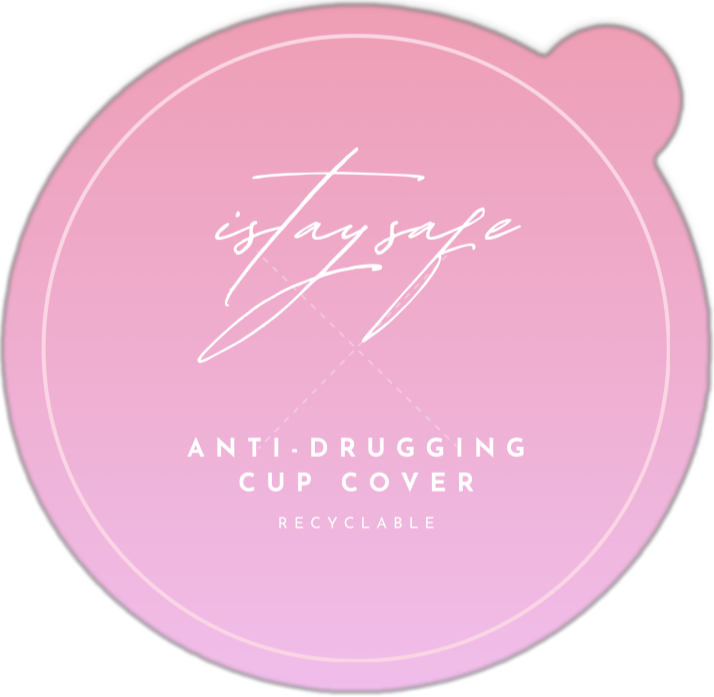 ISTAYSAFE Disposable Anti-Drugging Drink Cover pink (bundle - 25 pcs.)