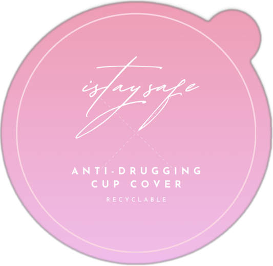 ISTAYSAFE Disposable Anti-Drugging Drink Cover pink (bundle - 25 pcs.)